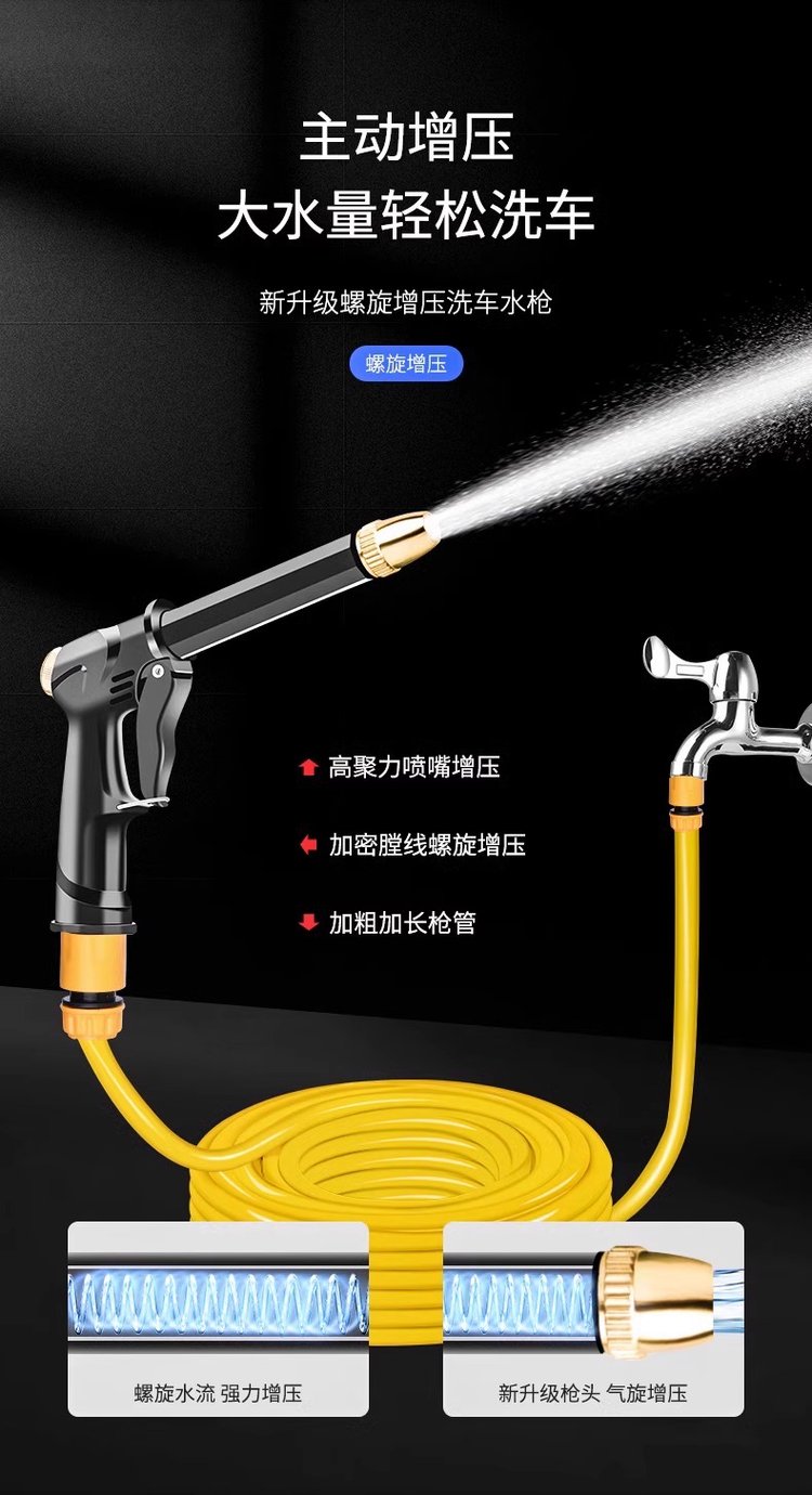 家用高壓洗車水槍 庭院清潔與愛車養(yǎng)護(hù)的得力助手